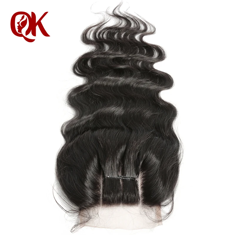 QueenKing волосы бразильские волнистые Волосы remy 4 пряди с 5X5 3 Часть Кружева