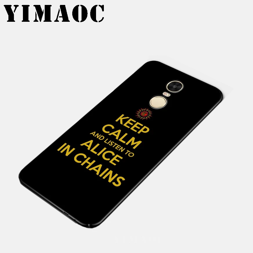YIMAOC Alice In Chains Bands Soft Silicone Case for Xiaomi Redmi 6 Note 4X 4A 5A 5 Plus MiA1 A2 Pro Lite Mi 8 A1 |