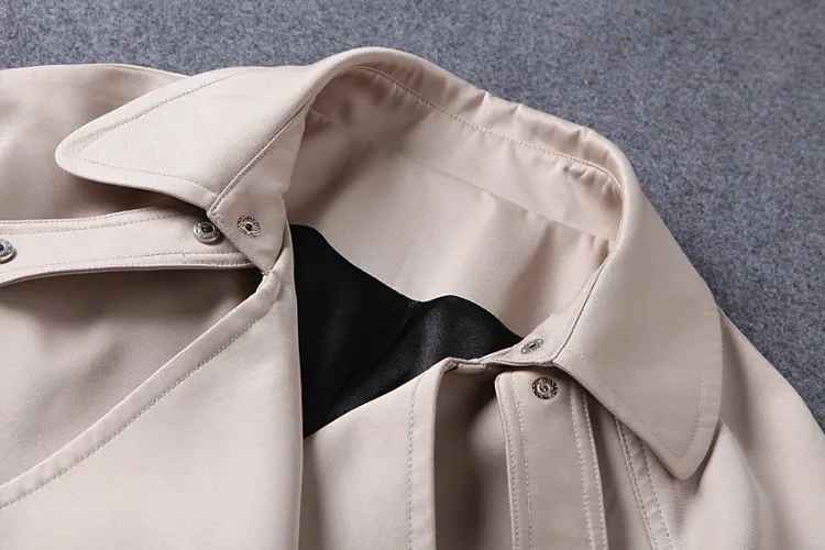 Новый стиль без кнопки ремень черный красный хаки Повседневная ветровка пальто