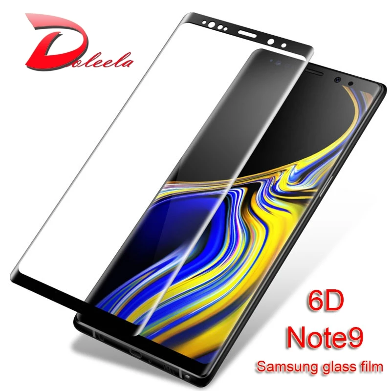 2 шт./лот 6D полная изогнутый крышка из закаленного Стекло для samsung примечание 9 8 7 S9