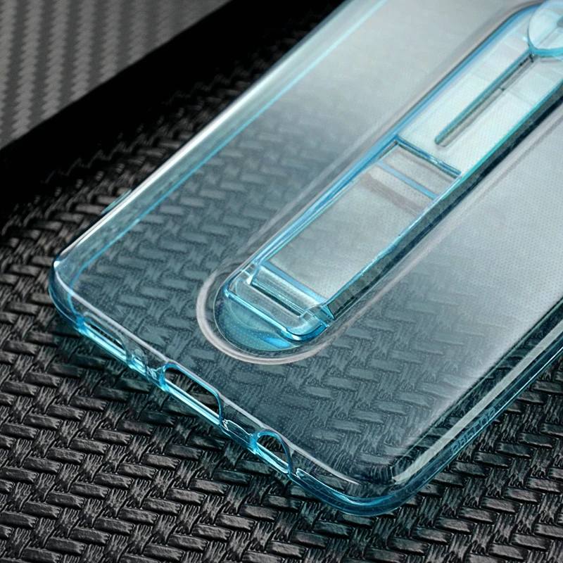 Для Samsung Galaxy S8 S9 Plus Note 8 9 невидимое кольцо с подставкой прозрачный резиновый