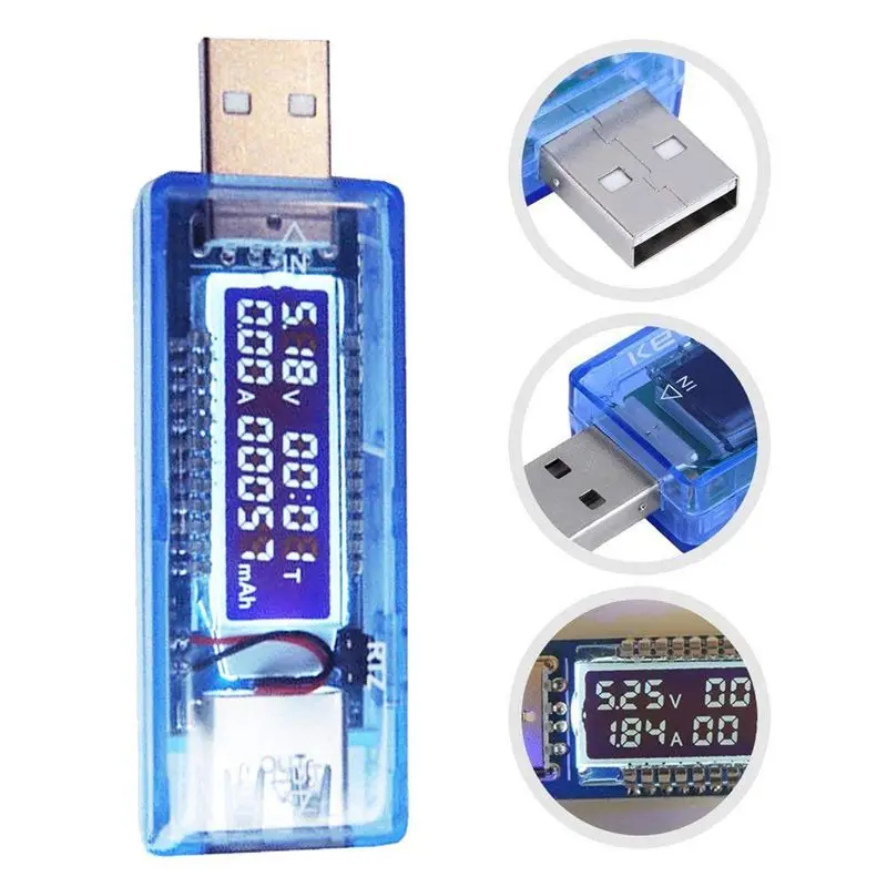 Тестер напряжения USB мониторы питания многометровый Ампер Измеритель тока с