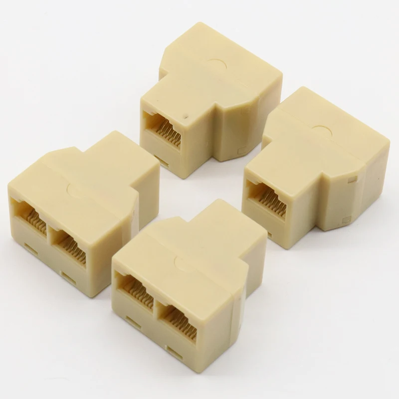 RJ 45 разъем RJ45 Сплиттер Разъем CAT5 CAT6 LAN Ethernet сплиттер адаптер 8P8C сетевой модульный