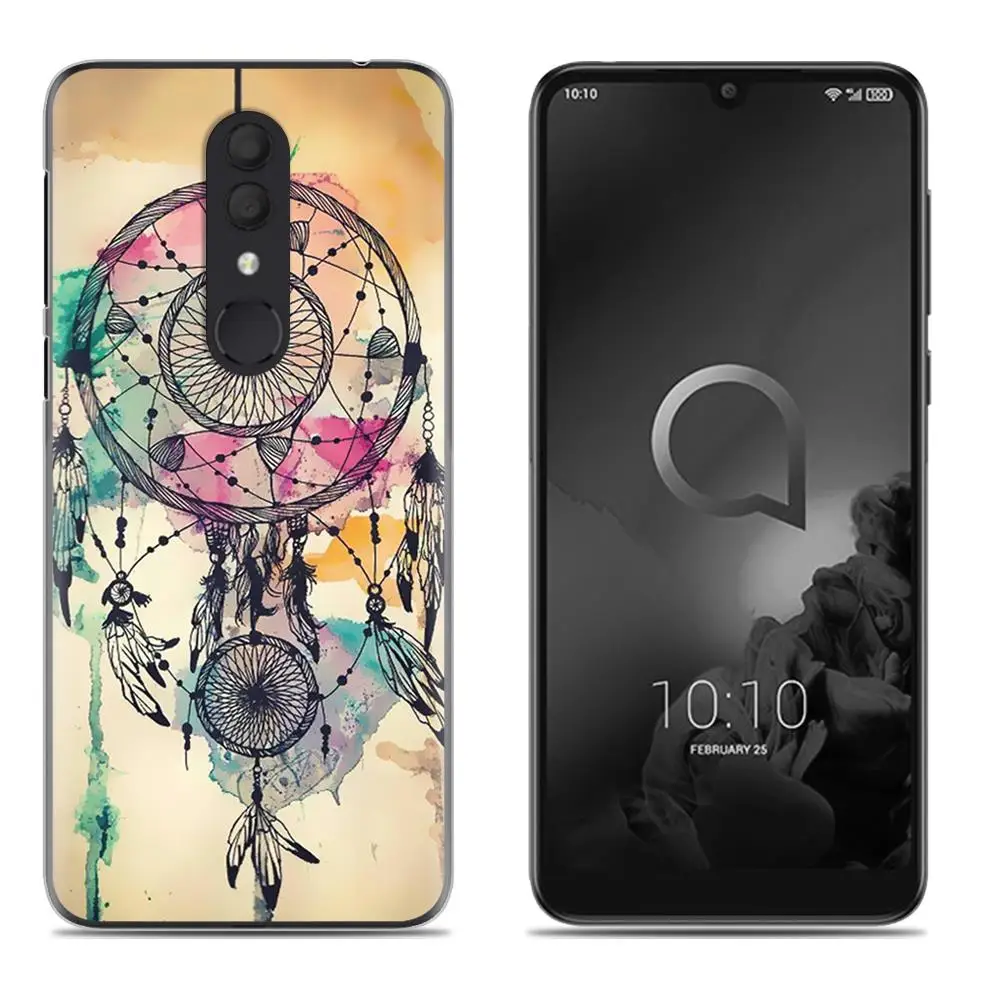 21 Ударопрочная задняя крышка для телефона Alcatel 3()/5053 классный модный дизайн мягкий чехол цветной окрашенный ТПУ силиконовый чехол - Цвет: 21