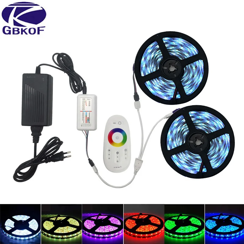 20 м 15 10 5050 RGB светодиодный полоски светильник 5 без водонепроницаемый Скотч +