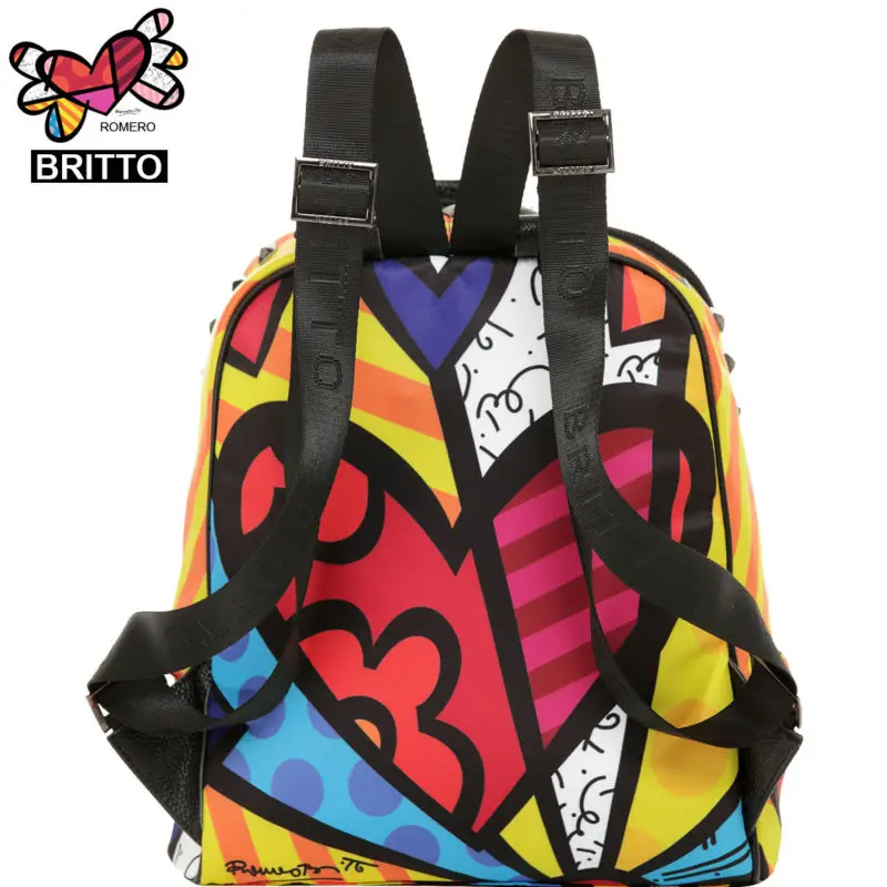 2017 Purchase BRITTO Printing Backpack Student School Bags Graffiti Style Bookbags Vintage Laptop Backpacks | Багаж и сумки