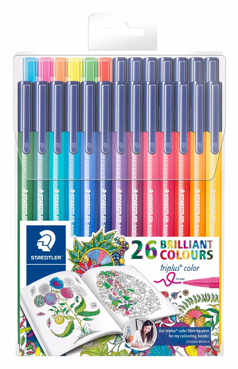 Ассорти 26 цветов Staedtler Triplus волокно наконечник цвет ing 1 0 мм ручка 323 TB26JB для