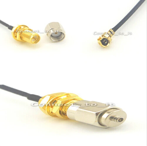 5 шт./лот удлинитель питания IPX-RP SMA Female 1 13 15 см + RP-SMA штекер-штекер IPX прямой