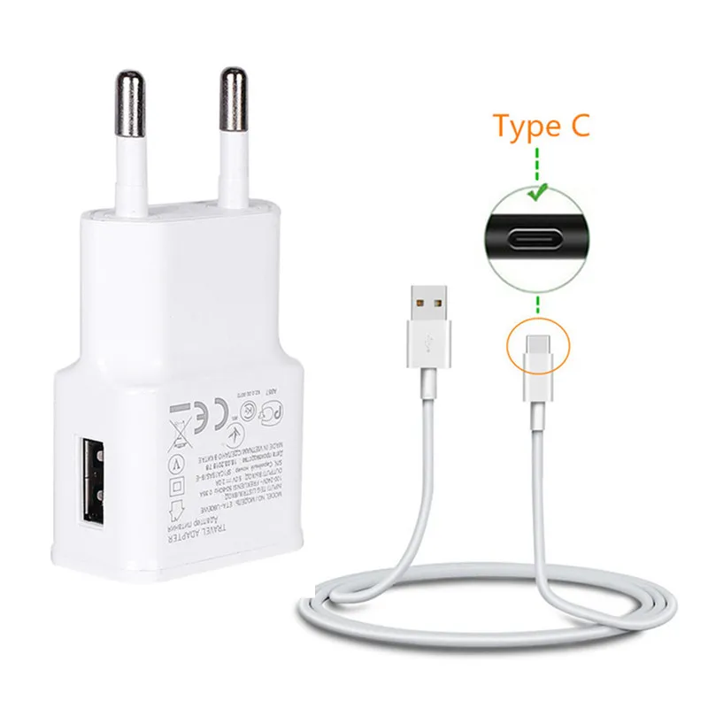 Дорожное зарядное устройство USB адаптер и кабель type C для samsung A3 A7 A5 huawei P30 P20 Pro mate 20 lite LG G8 ThinQ V50 V40 G6 Phone