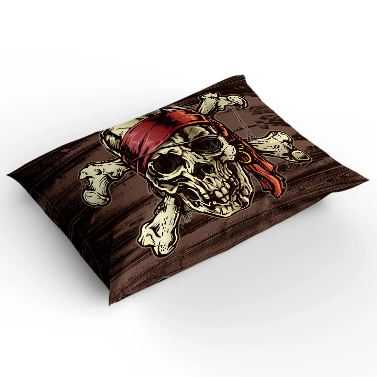 Pirate Skull Pattern Abraham Birthday 3 Piece Bedding Sets Quilt Cover 4 Pcs Polyester Fabric | Дом и сад