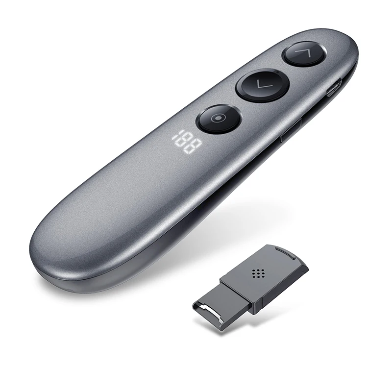 

New Arrival 2.4GHz Wireless Digital Laser Presenter with Air Mouse Remote TF Card PPT Pointer Presenter for Computer for Meeting