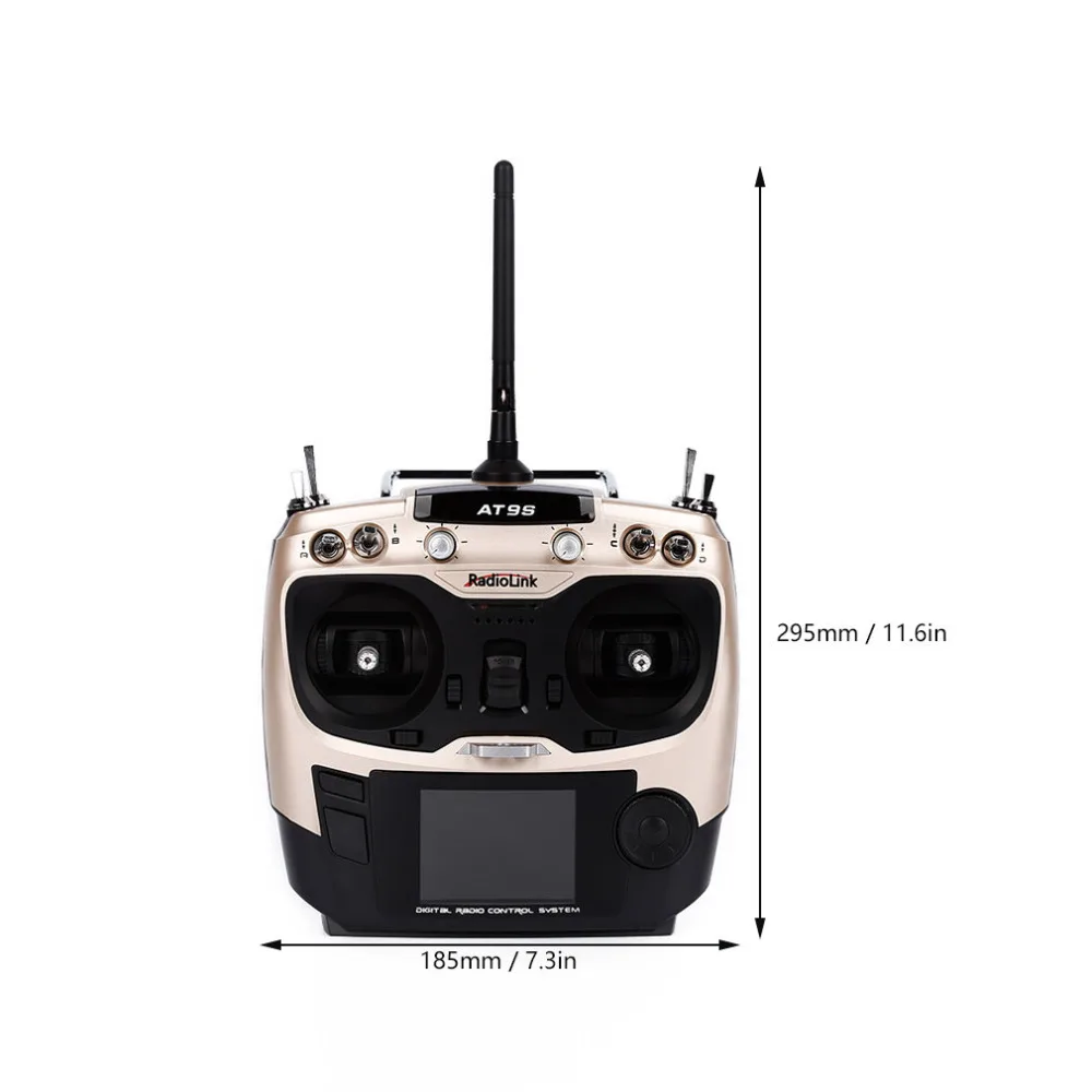 

Radiolink AT9S R9DS Radio Remote Control System DSSS & FHSS 2.4G 9CH Transmitter & Receiver for Rc Quadcopter