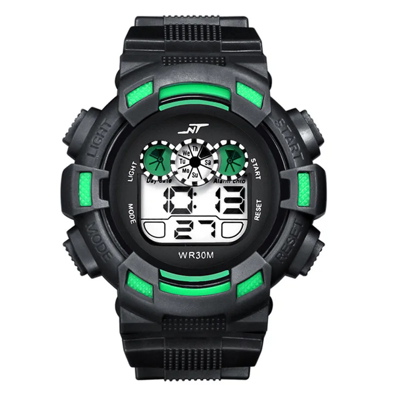 Montre homme sport 2018 Цифровые мужские светодиодные цифровые часы с сигнализацией для