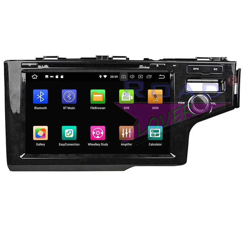 Roadlover Android 9 0 автомобильный DVD-плеер для Honda Fit 2014 RHD Стерео GPS навигация видео на