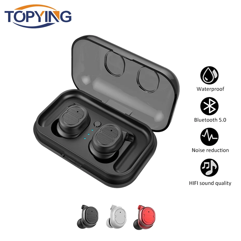 Topiing Touch Control мини беспроводные наушники стерео Bluetooth 5 0 с зарядным боксом для Xiaomi