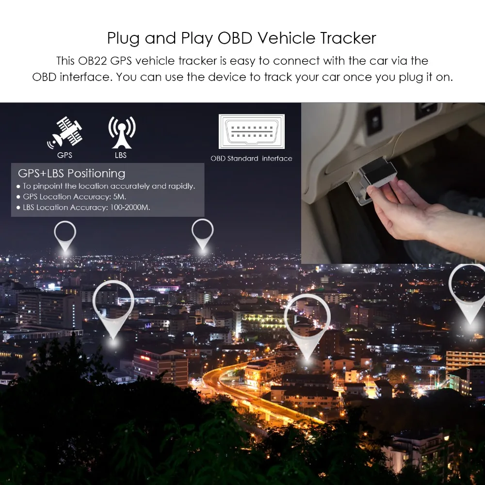Мини GPS Трекер OBD Автомобильный с функцией локатора|GPS-трекеры| |