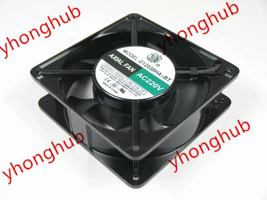 Осевой вентилятор G12038HA2BT AC 220V 0.14A охлаждения сервера|square fan|server fanfan server |