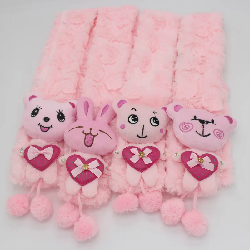 Милый детский шарф с милым мультяшным декором детские накидки однотонный