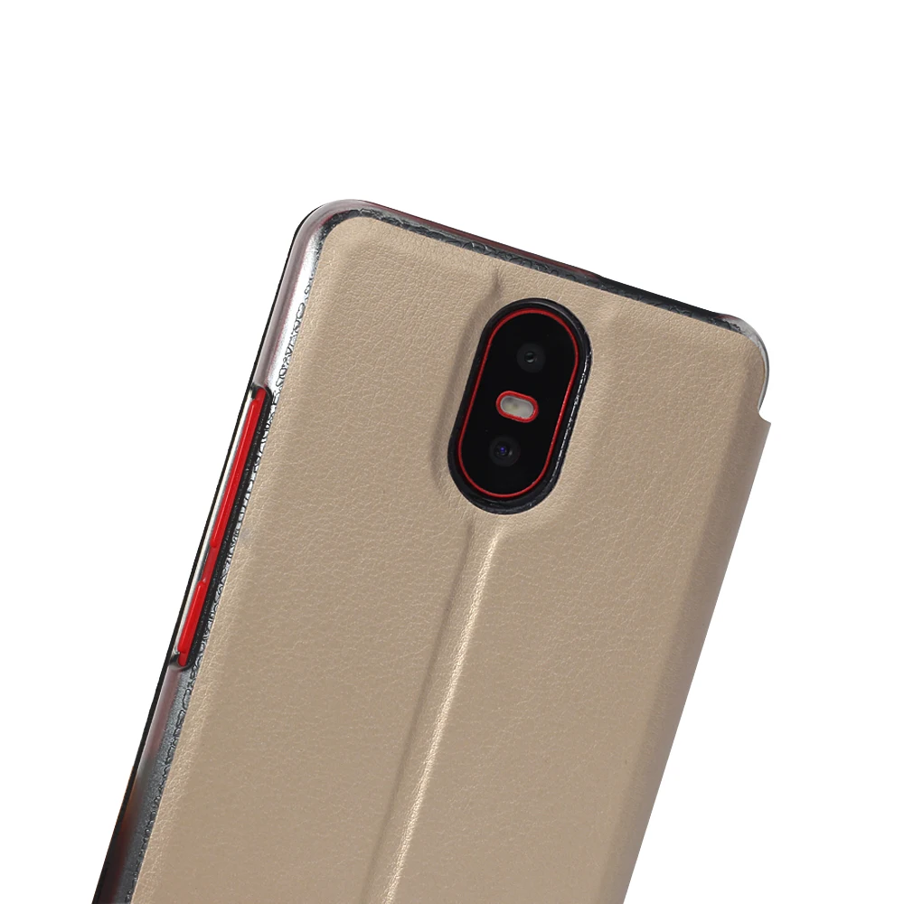 Ocube HOMTOM S12 кожаный защитный чехол с откидной крышкой-подставкой из искусственной