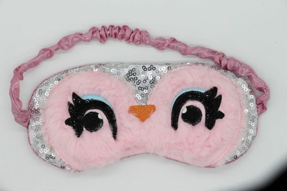 eyes care tool plush penguin eyes Sleep Mask Eye Shade Portable Travel Eyepatch Breathable Rest Blindfold Eye Cover