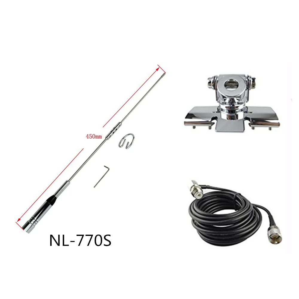 NL 770S UHF VHF двухдиапазонный мобильный автомобильная антенна для baojie 218 8900D