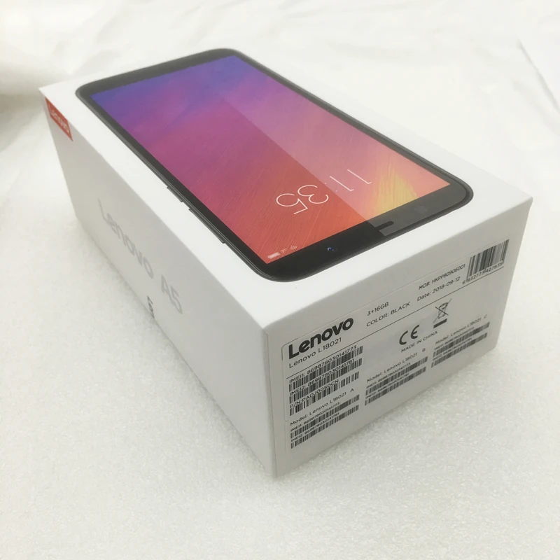Lenovo A5 L18021 3g 16G смартфон 4000mAh 4G FDD-LTE Android 8,1 камера 13,0 МП четырехъядерный MT6739 Face-ID