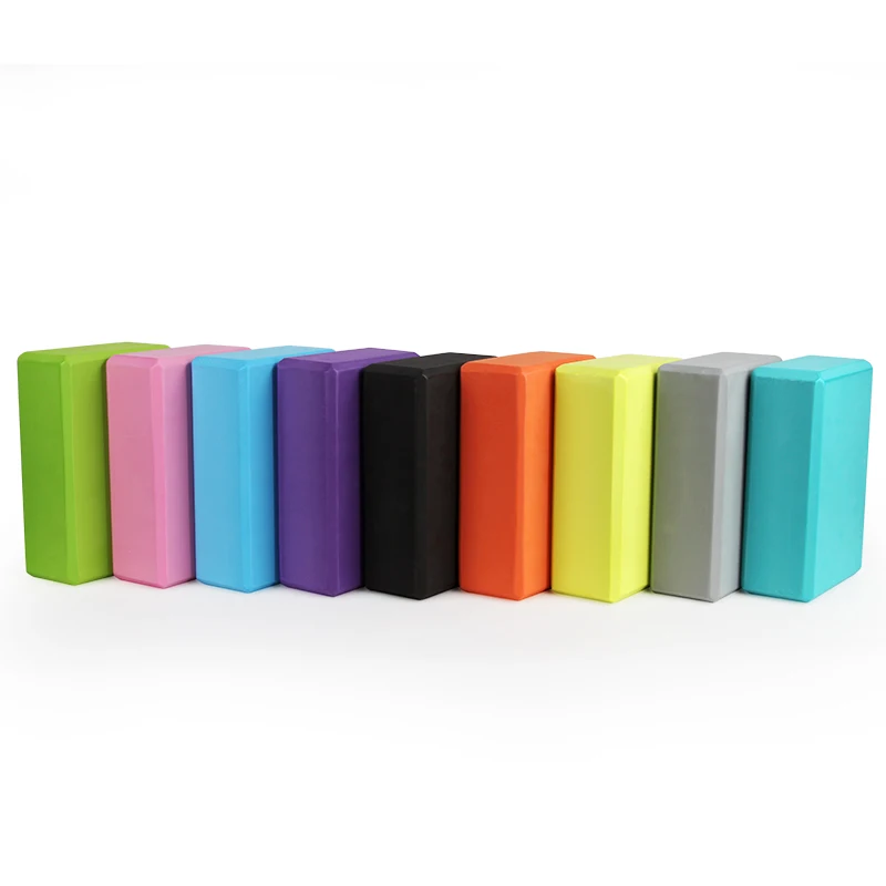 9 Colors Pilates EVA Yoga Block Brick Sports Exercise Gym Foam Workout Stretching Aid Body Shaping Health Training for women