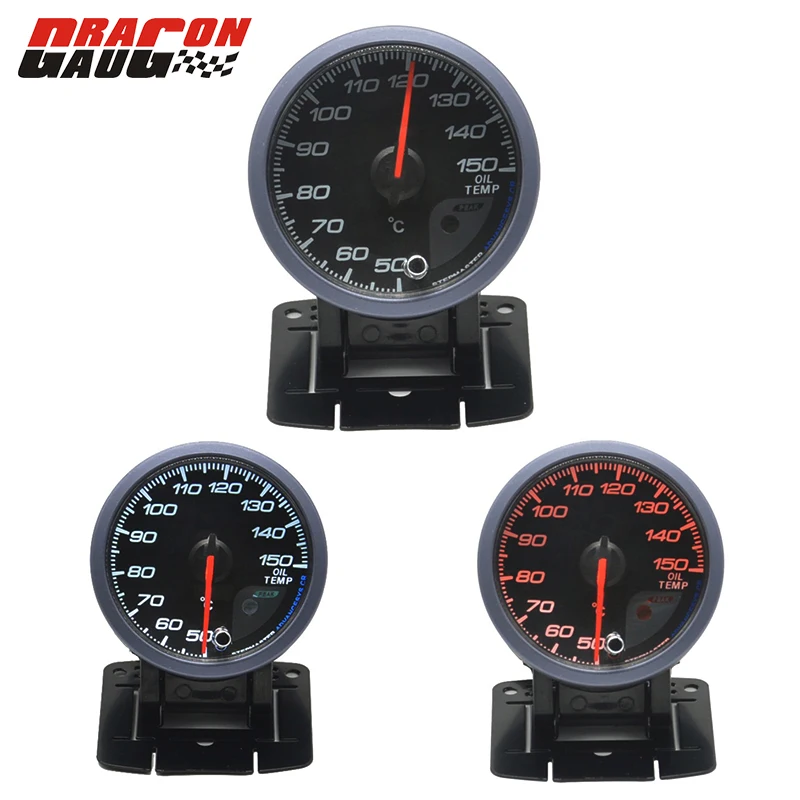 Dragon Gauge 60 мм шаговый двигатель температура машинного масла Температура Датчик метр технология предупреждение функция 40-150 градусов Цельсия+ стручки