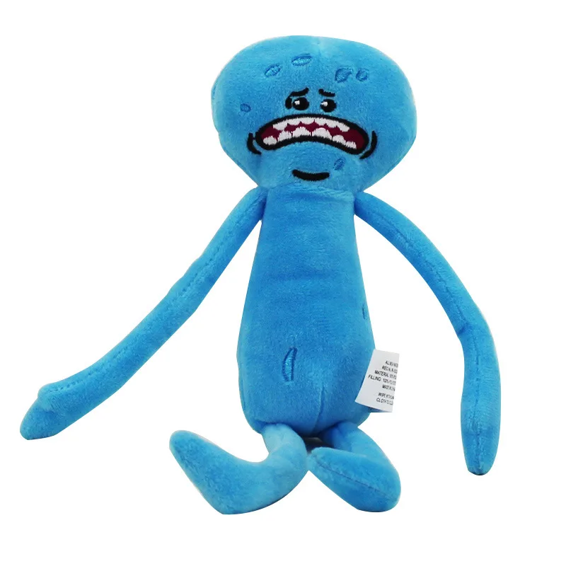 Sad Meeseeks 1 шт., 25 см, Рик и Морти, счастливые, печеные, пенные, Meeseeks, плюшевые игрушки, куклы, мягкие, игрушки для детей, рождественский подарок - Цвет: Sad Meeseeks