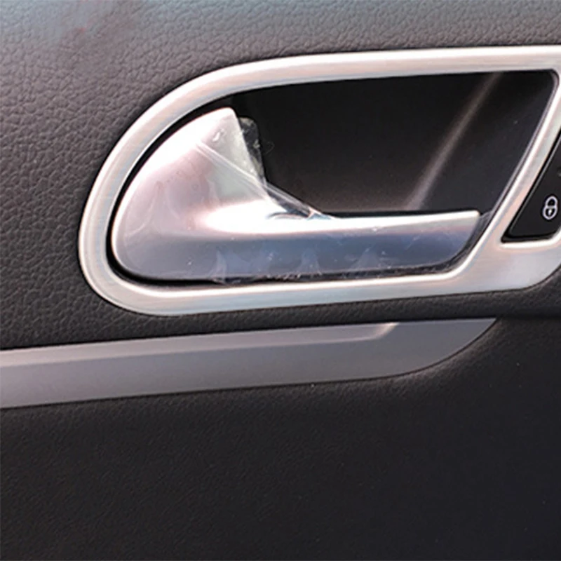 4 шт. наклейки на дверную ручку чашу раму для Volkswagen Tiguan 2016 2010 2011 2012 2013 2014 2015