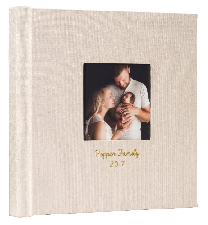 

Linen cover flush mount wedding photo albums For Professional Photographer