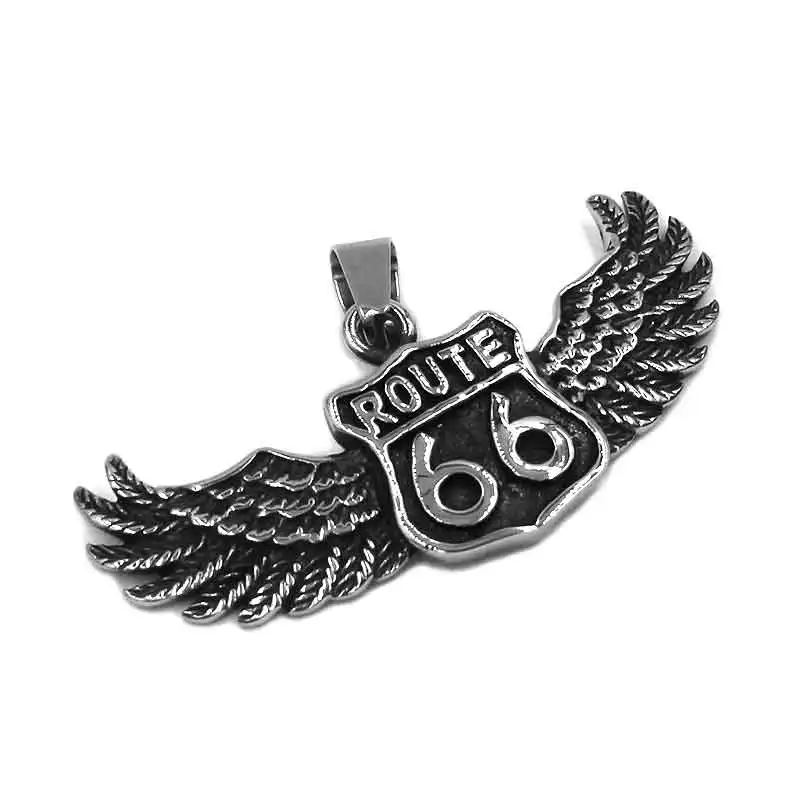 Подвеска из нержавеющей стали Route 66 Мужская винтажная подвеска SWP0512|Подвески| |