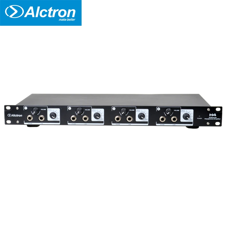 Alctron H4 Профессиональный высокомощный 4 канальный усилитель для наушников и
