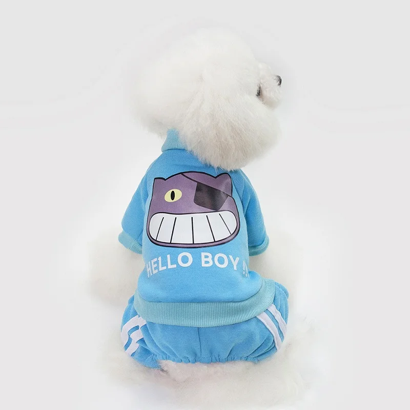 Cute Dog Clothes Sport Overalls Winter Warm Pet Puppy Chihuahua Shih tzu Jumpsuit S-XXL Free Shipping | Дом и сад