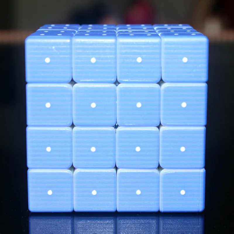 

High-end Custom Made Magic Cube 4x4x4 Blind Braille Fingerprint Personality Speed Puzzle Toys for Children Adult