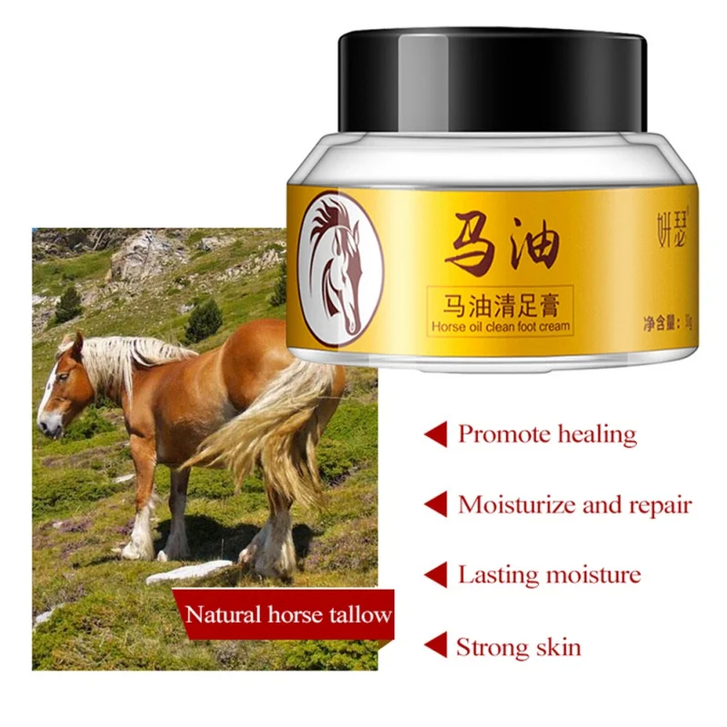 Новинка крем против сухой трещины кожи 30 г конское масло для рук пяток пилинг с