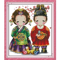 joy sunday korean wedding patterns diy cross stitch kits sets handmade needlework chinese embroidery cross stitching paintings