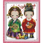 Набор свадебных рисунков Joy Sunday, корейский набор для рукоделия, вышивка крестиком ручной работы, Китайская вышивка, картины с крестом