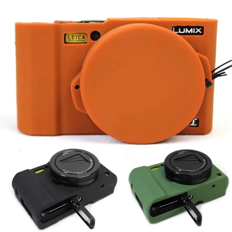 Красивый защитный чехол для камеры Panasonic Lumix LX10 мягкий силиконовый L-X10 с резиновой