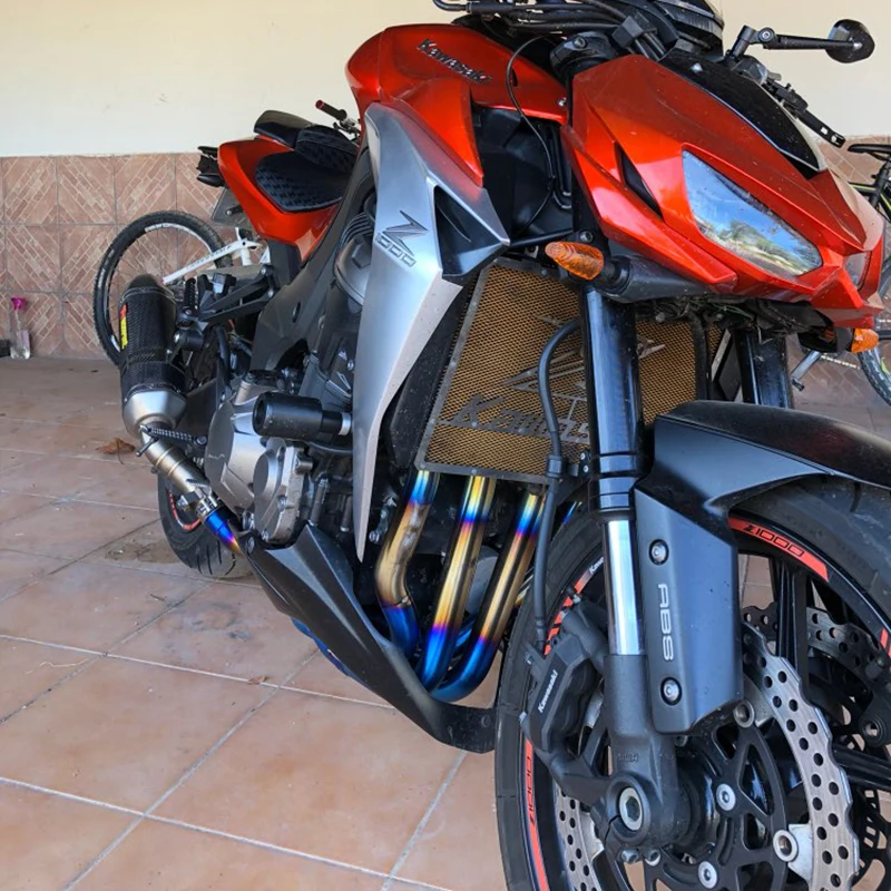 Z1000 2010-2017 Мотоцикл выхлопная труба глушитель Модифицированная нержавеющая сталь
