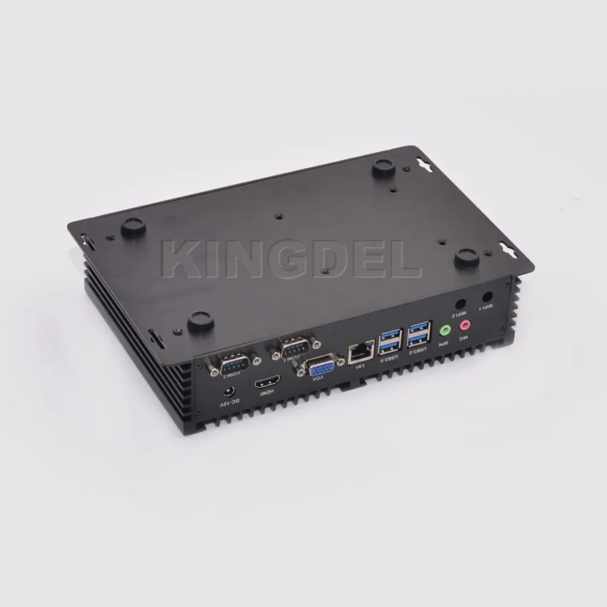 Безвентиляторный ПК htpc Windows 10 Intel Core i5 4200U двухъядерный HDMI гигабитная LAN 2 COM RS232 300M