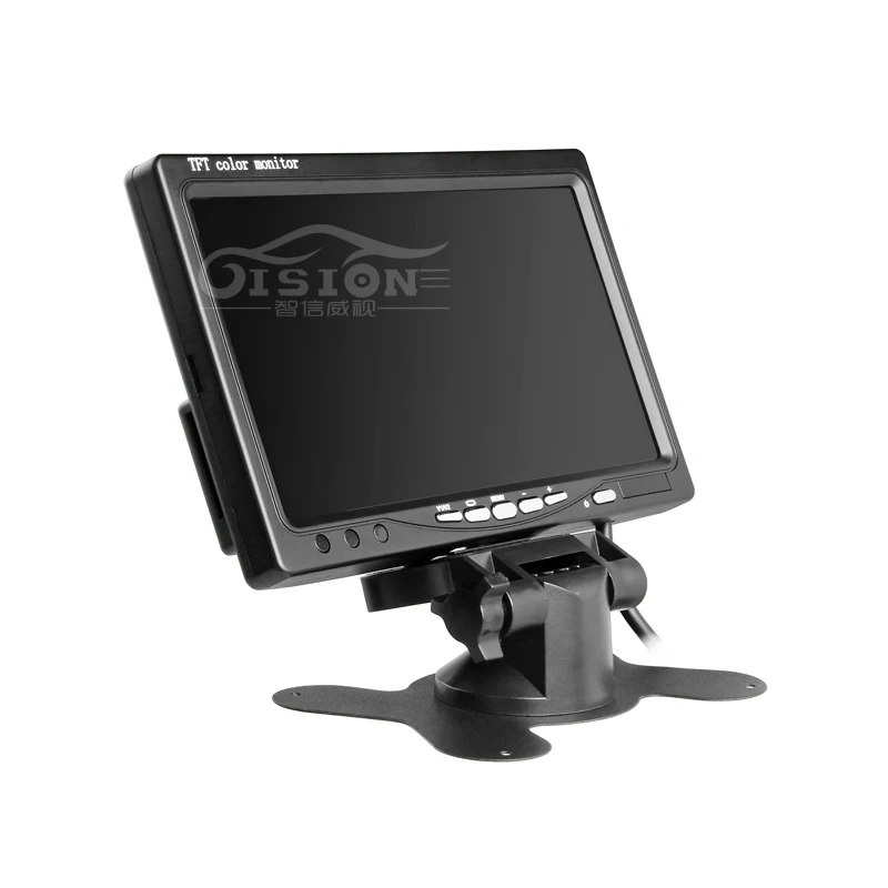 7 дюймовый цветной TFT монитор Gision 2 канальный видеовход VGA интерфейс автомобильный
