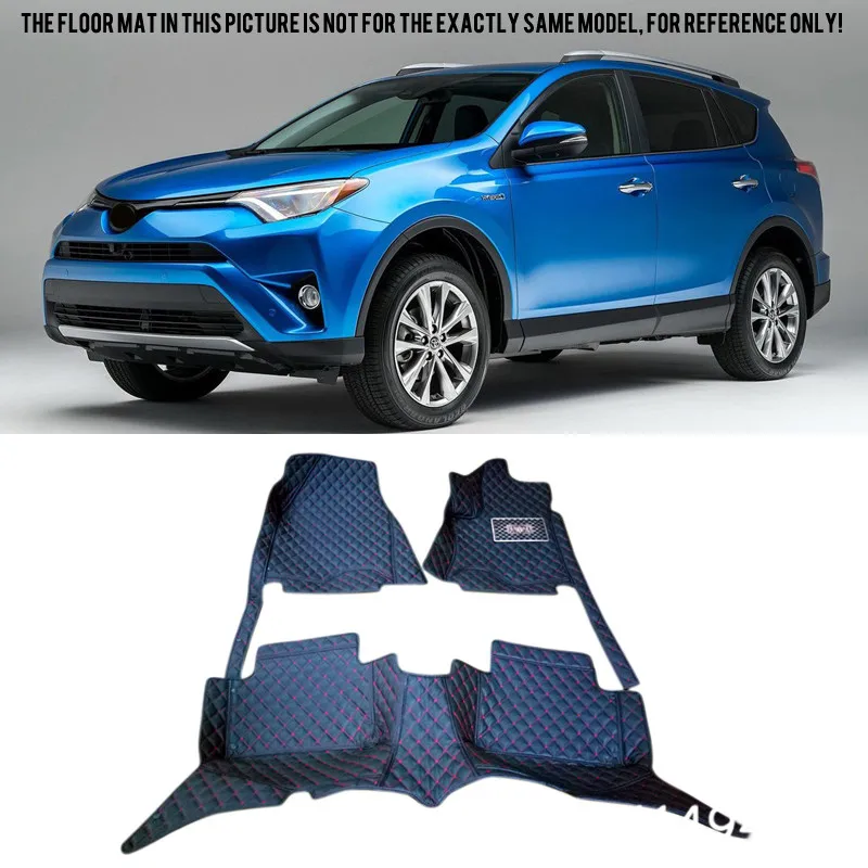 Для Toyota RAV4 2013 2014 2015 2016 подкладке кожаный заказ автомобиля Стайлинг авто коврики и