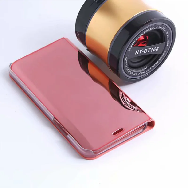 Зеркальная поверхность для iPhone 6S 6Plus 7 7Plus 8 Plus чехол с откидной подставкой чехлы