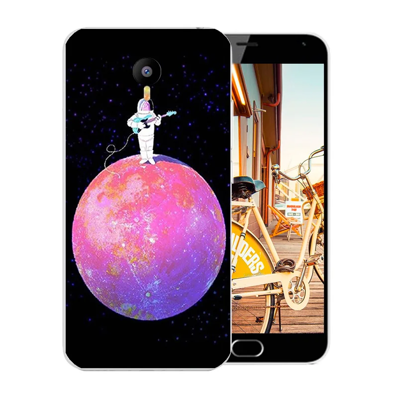 5.5 inch for Meizu M2 Note Phone Cases Soft TPU Silicone Space World Pattern Shell For M2note Back Cover Anti Knock |