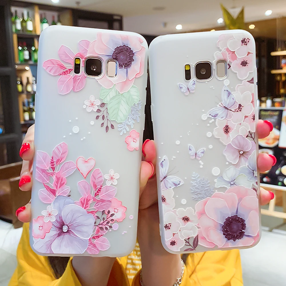Flowers Case For Samsung Galaxy S7 Edge S8 S9 Plus J3 J7 J5 2017 A3 A5 A7 2016 Floral Lace Mandala Bag |