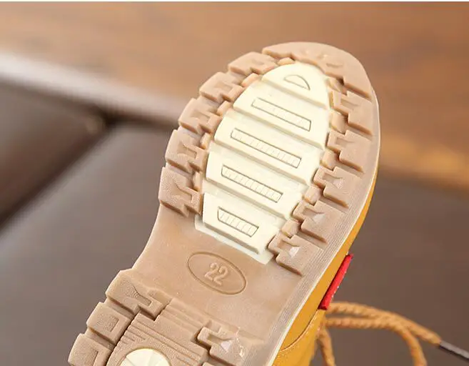 Ботинки для мальчиков и девочек повседневные ботинки из мягкой искусственной