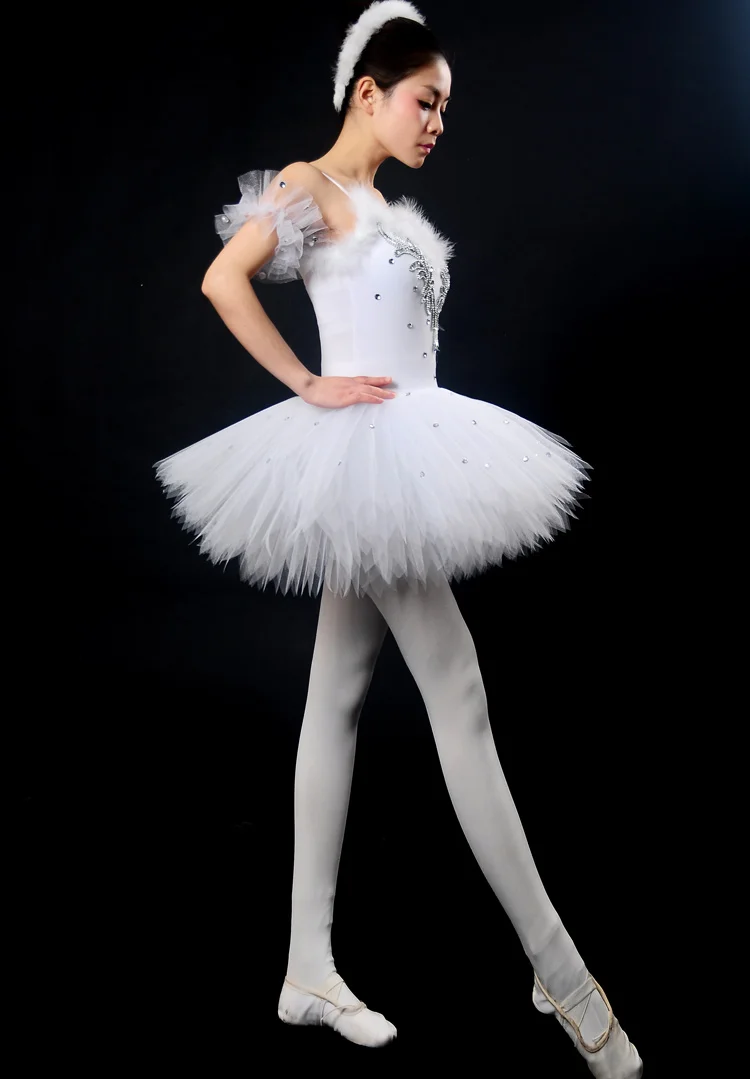 Новинка детские костюмы балетная одежда подтяжки для девочек белая пачка