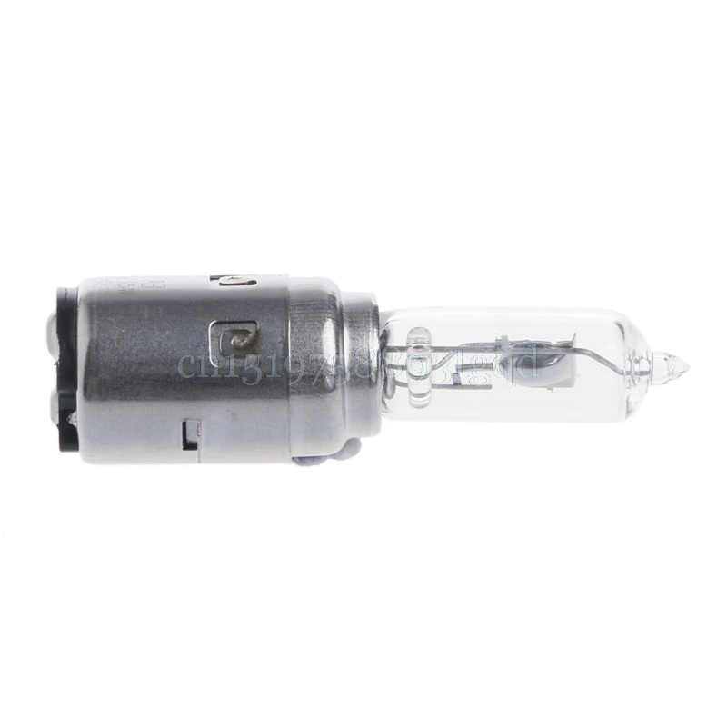 Мотоцикл DC 12V 35W BA20D прозрачный + серебристая фара галогеновая лампа ксенон белый