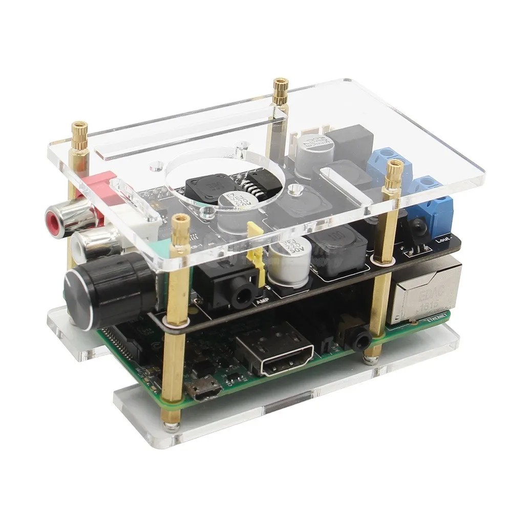 Универсальный Корпус для шляпы Raspberry Pi + противоударные зажимы винты гайки набор